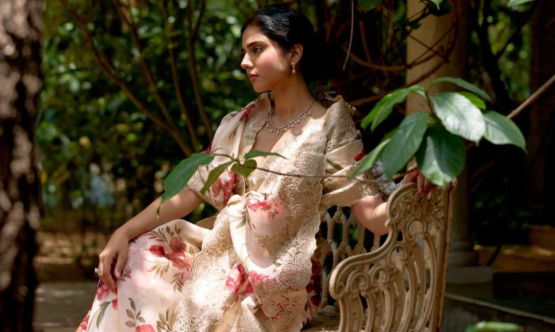 Embroidered saree in premium fabric with elegant design