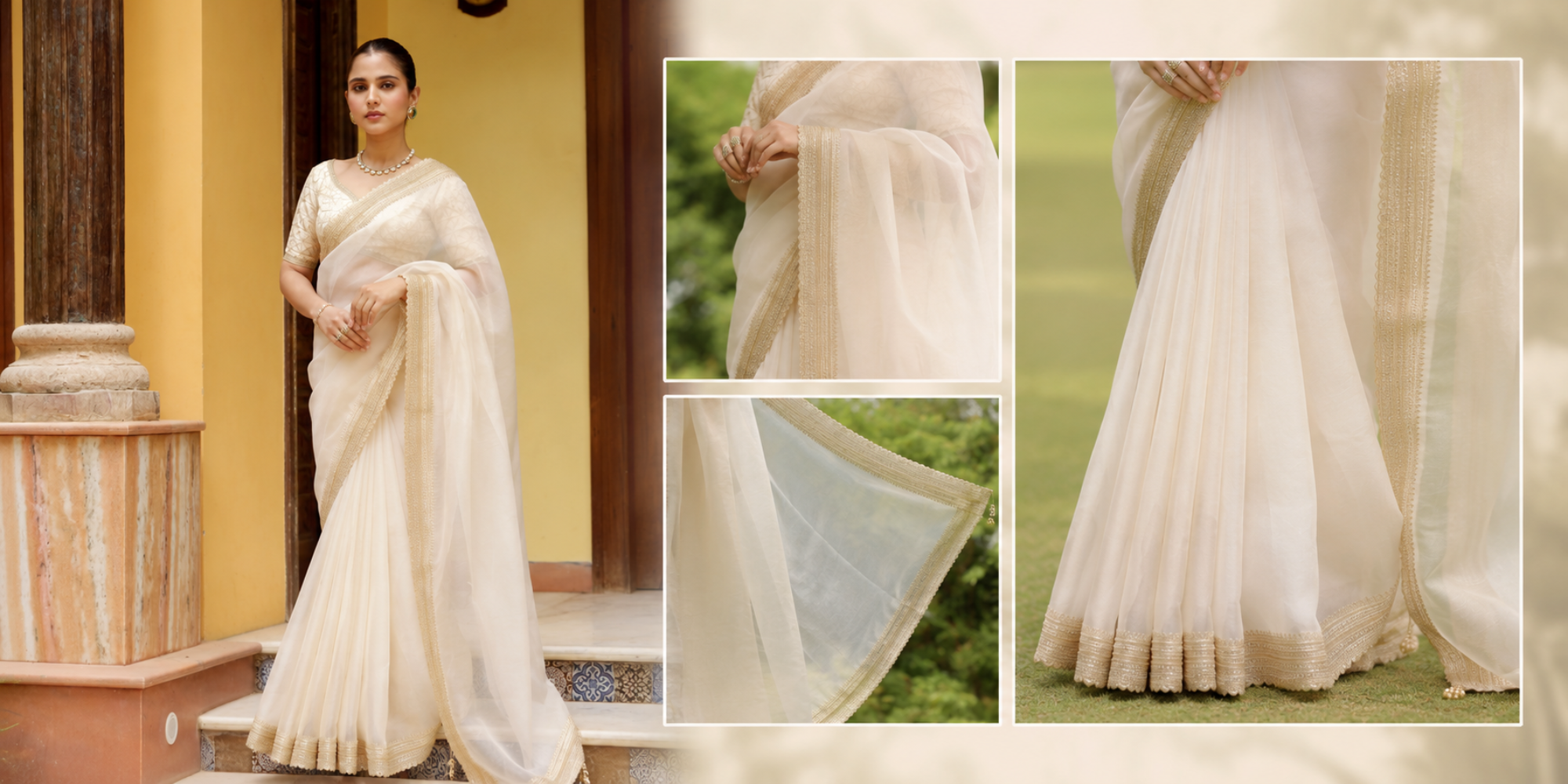 How to Get Perfect Pleats on an Organza Saree