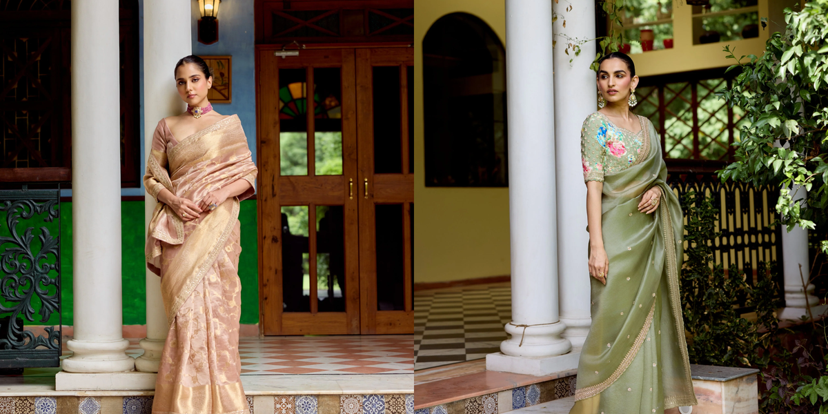 Organza Saree vs Tissue Saree: What's the Difference & Which Should You Choose?