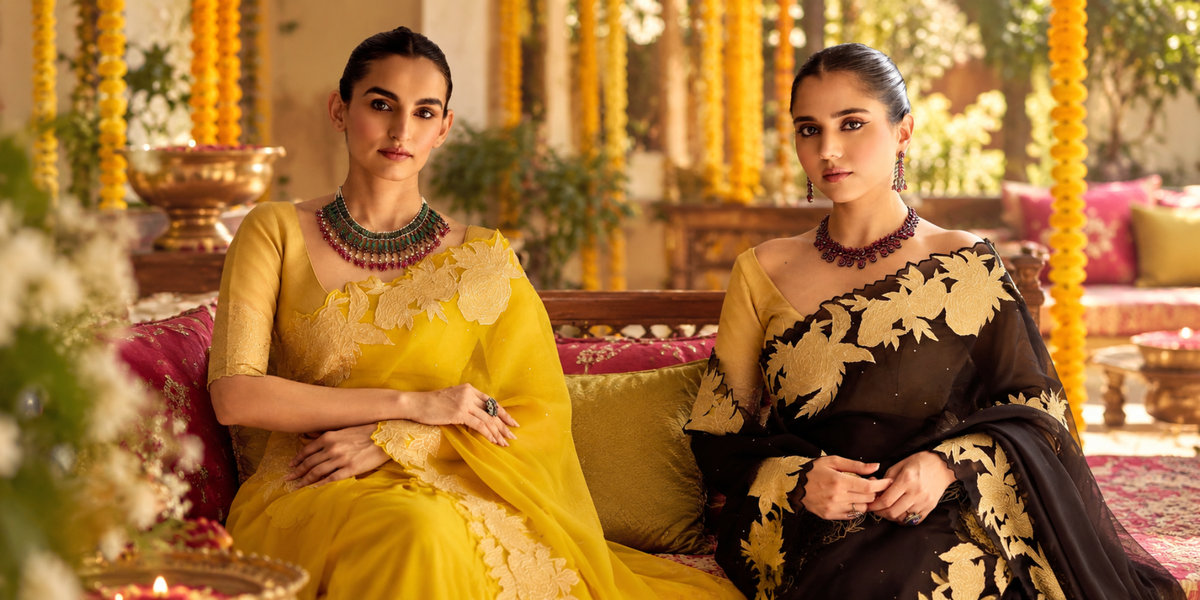 10 Saree Ideas for Mehndi Function: Colours, Fabrics & Styling Tips