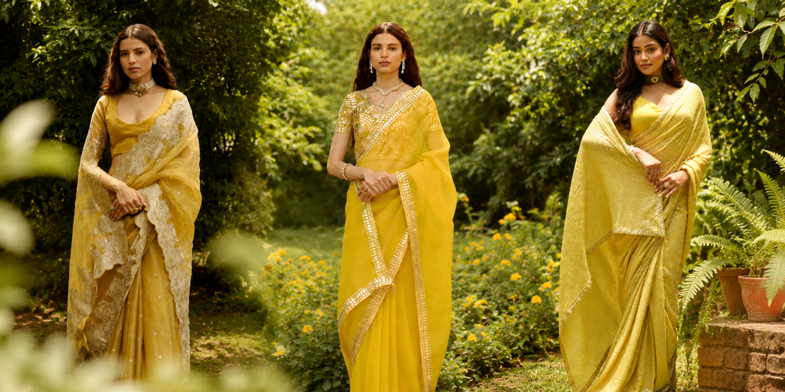 Organza, Georgette or Tissue? Why the Yellow Looks Completely Different in Each Fabric