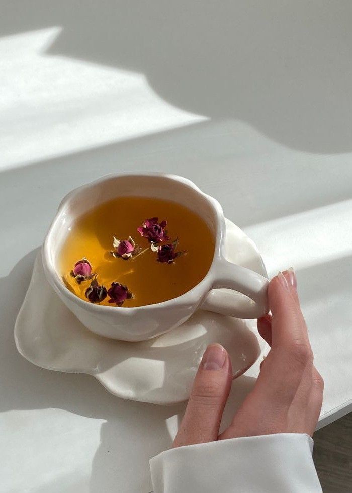 decorative teacup with rose 